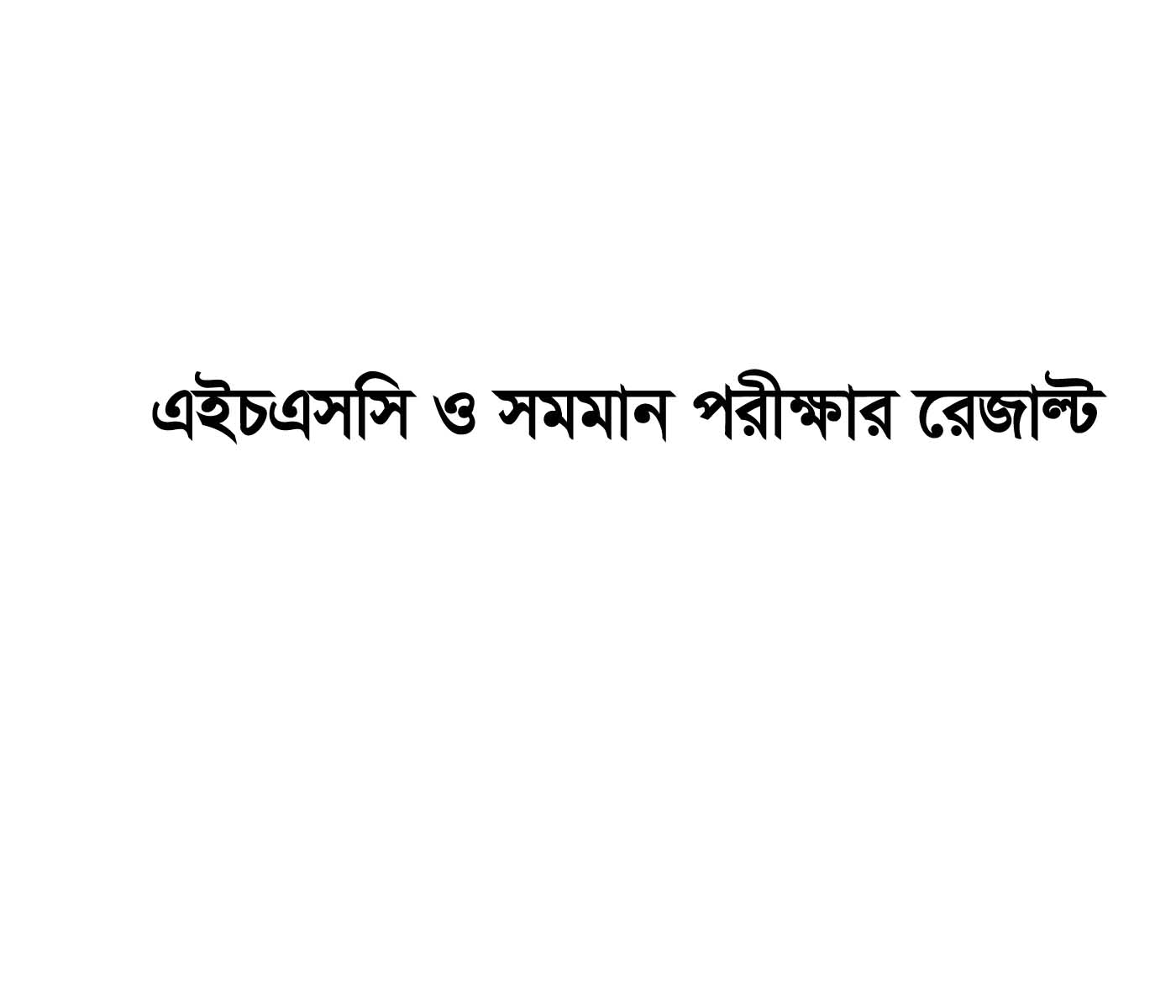 এইচএসসি পরীক্ষার ফলাফল ২০২৪